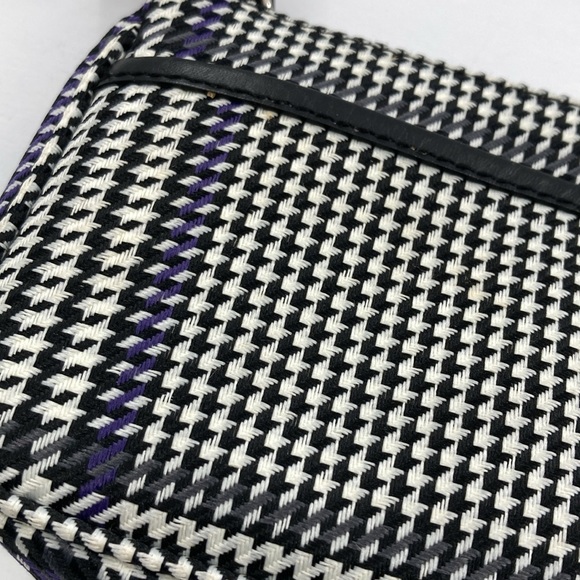 Lauren Ralph Lauren Monogram Houndstooth Canvas Mini Bag - Picture 5 of 7